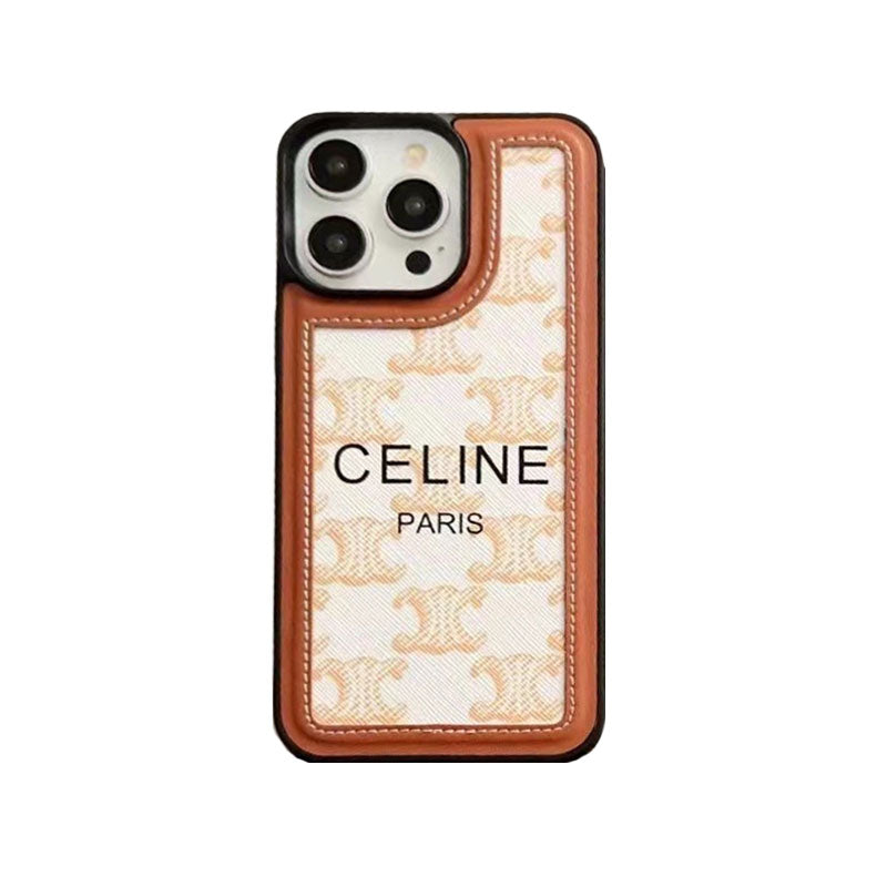 Designer Black Celine iPhone Case With Strap-SZ231124 Inspired