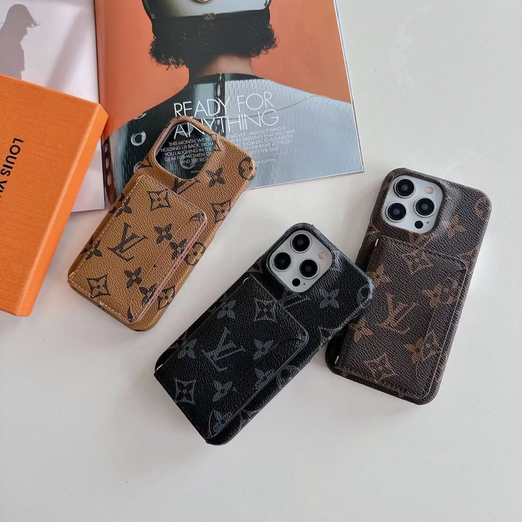 LV Monogram iPhone Case with Card Holder