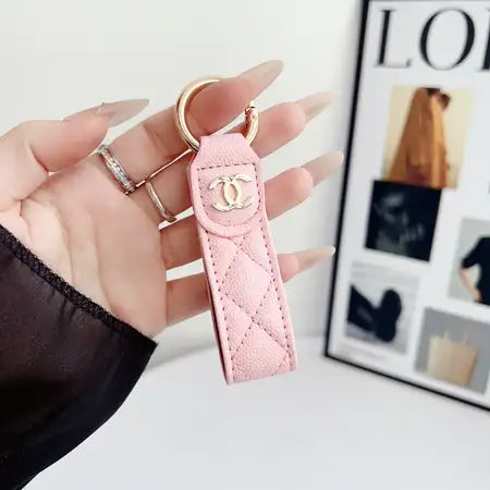 Luxury Chanel Leather Key Chain