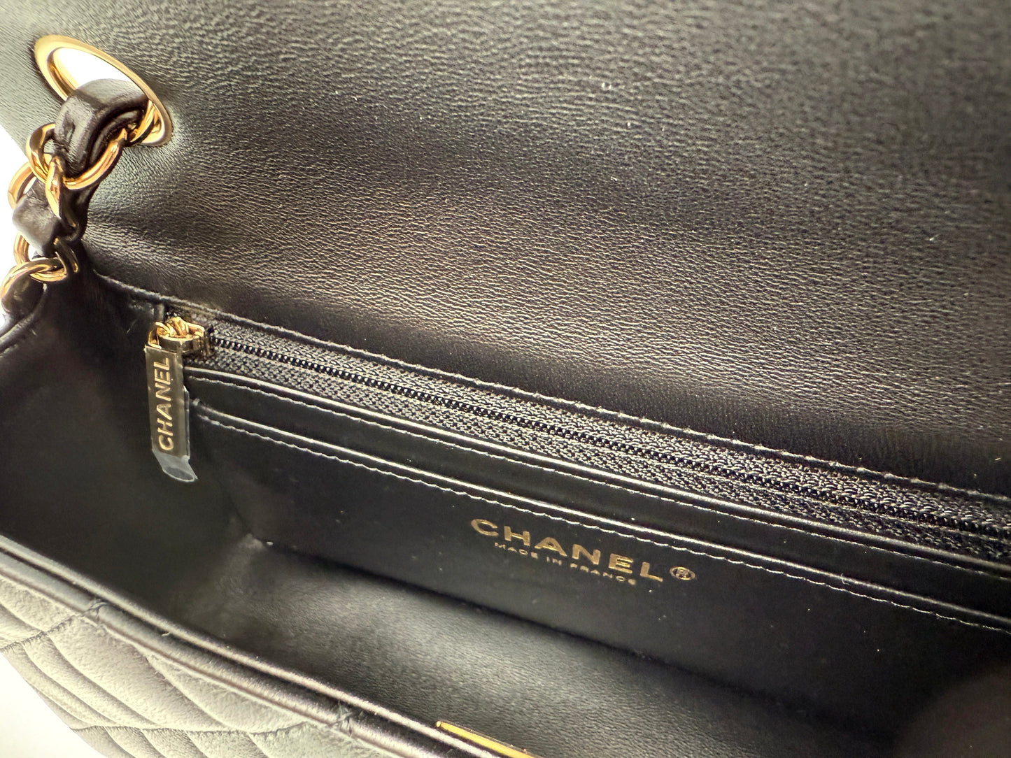 Luxury Chanel Black Mini Bag With Handle