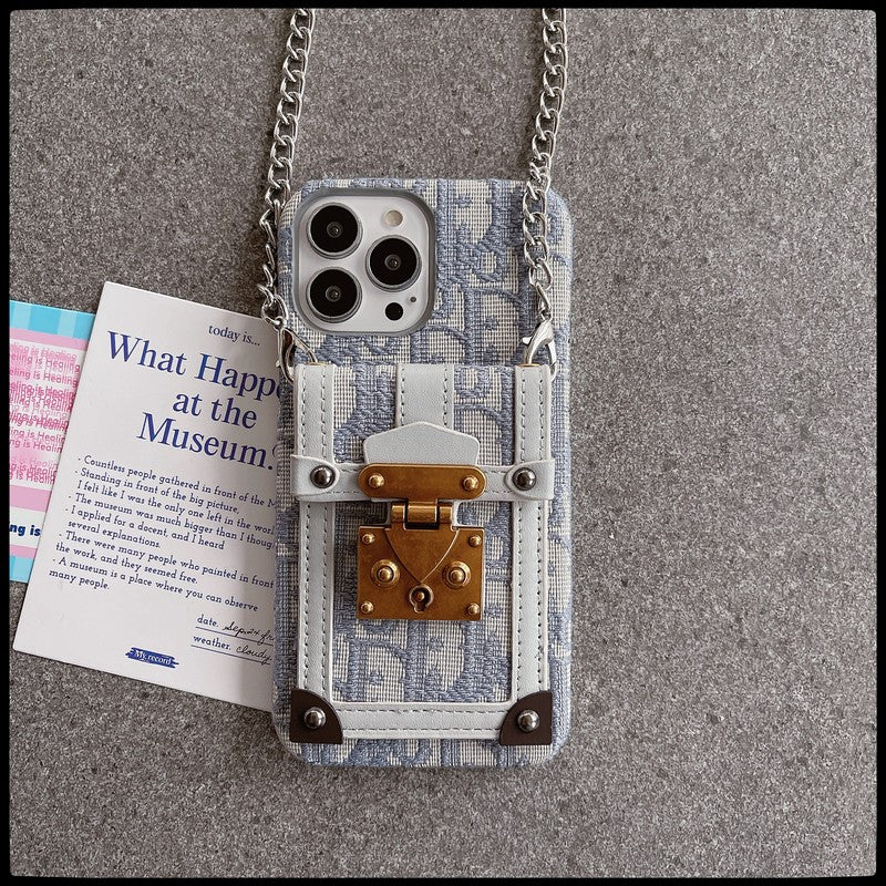 Designer Dior Card Bag Fabric iPhone Case