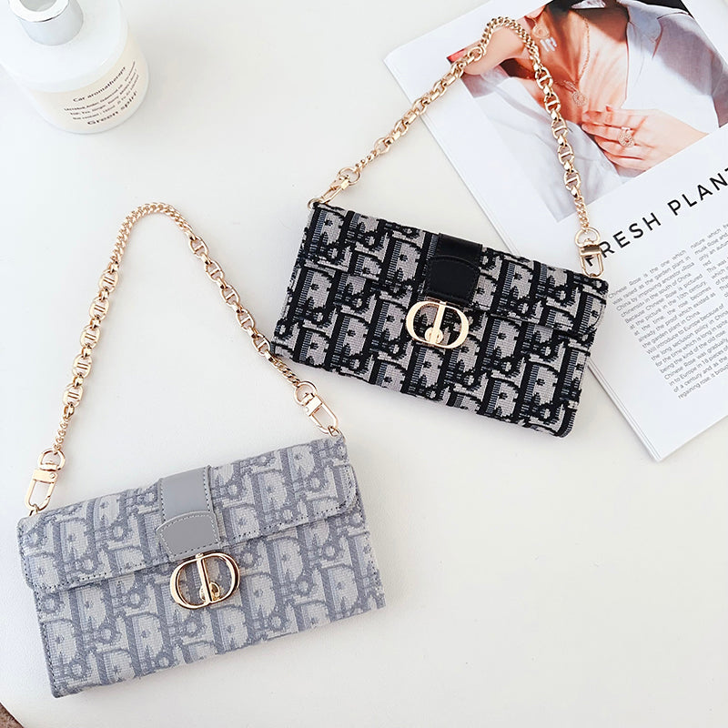 Designer CD Bag Scarves Chain iPhone Case Inspired