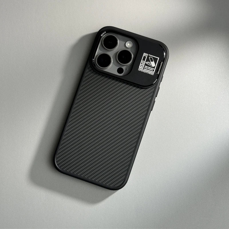 Frosted Carbon Fiber Magsafe Case for iPhone 16 15 14