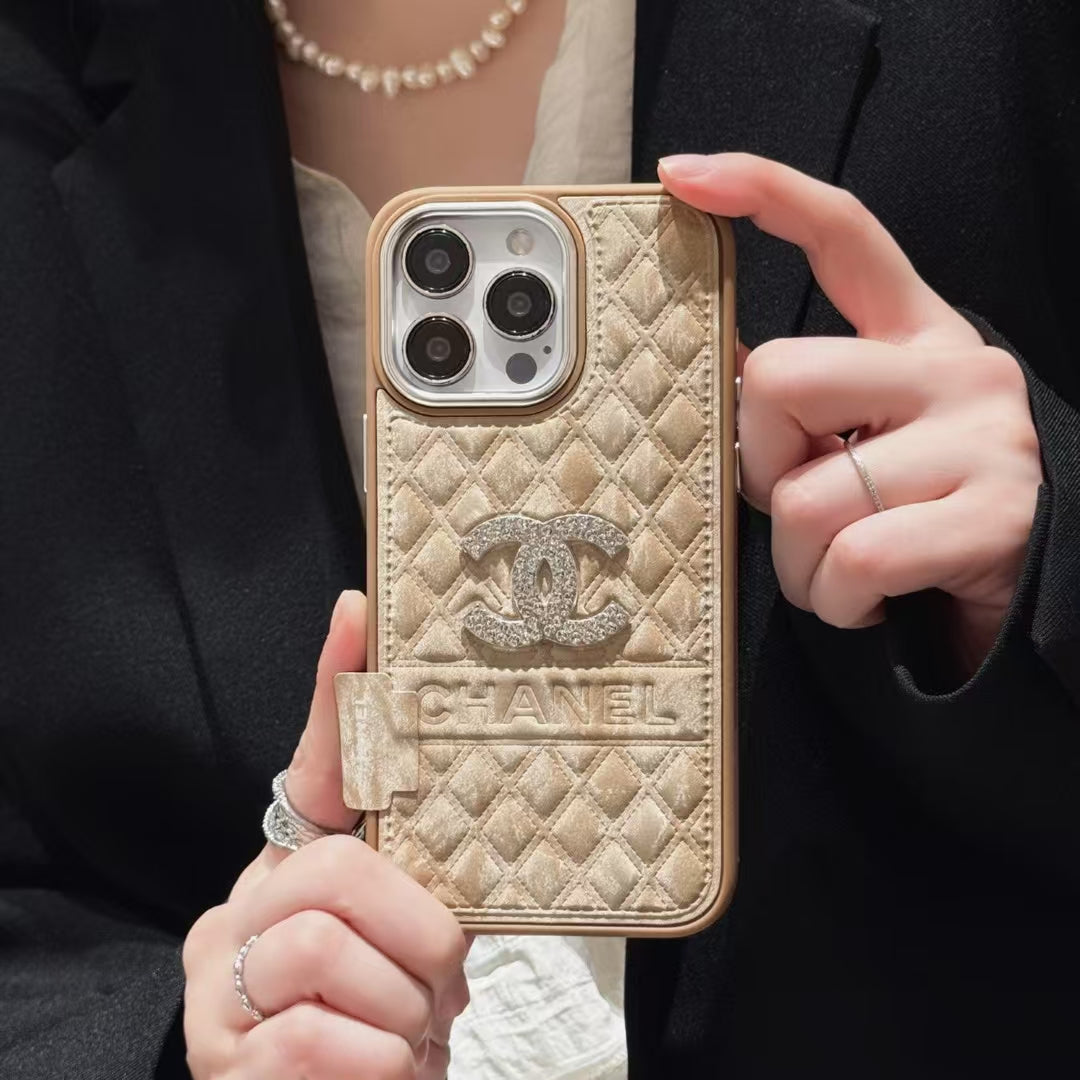 Premium Designer Phone Case for Chanel iPhone 16 Pro