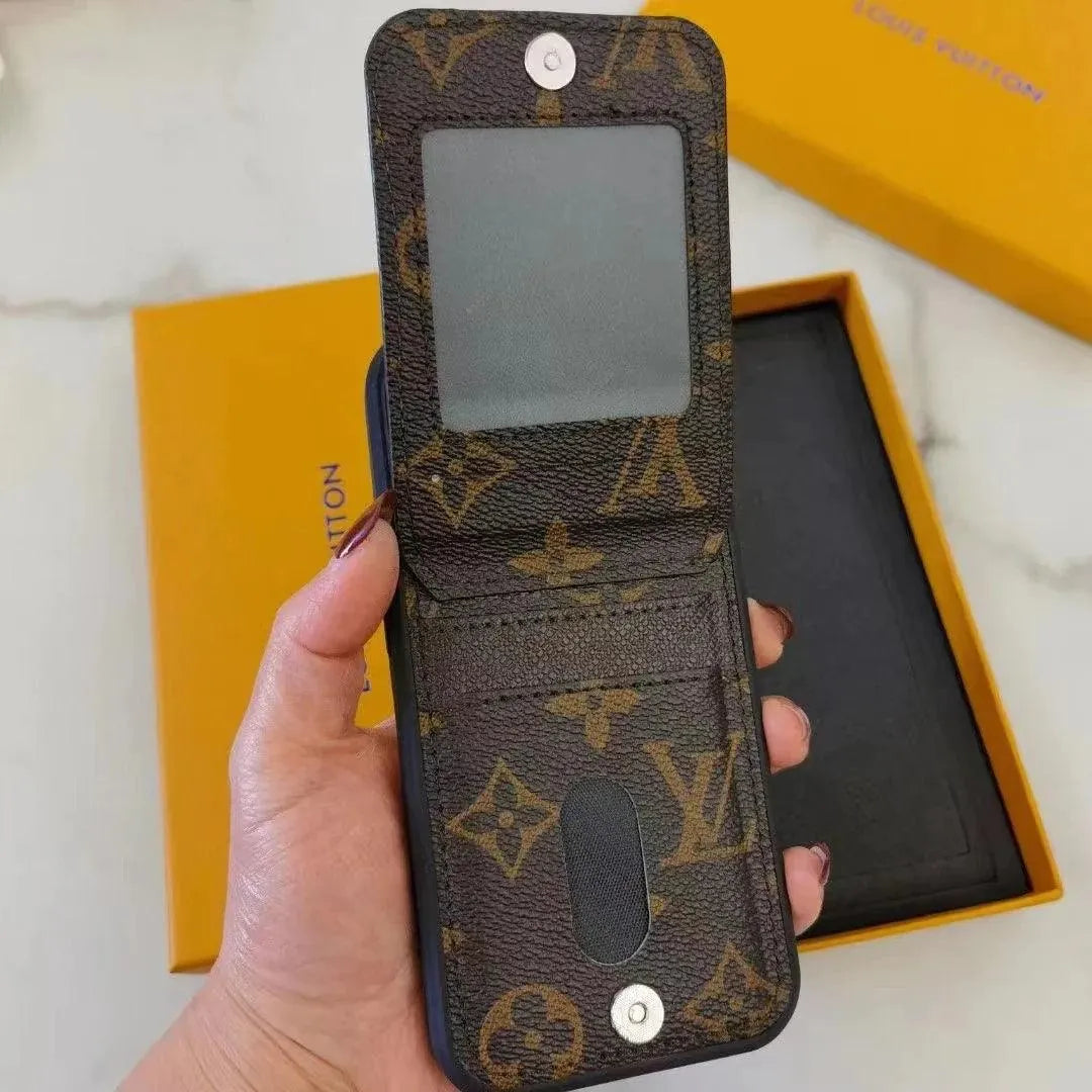 Louis Vuitton iPhone 17 Pro with Card Holder – Branded Luxury Phone Case
