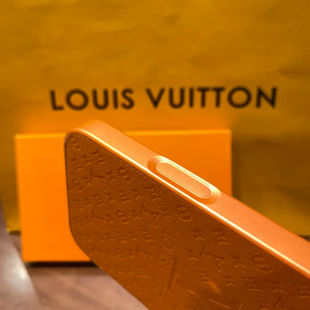 Luxury Orange Louis Vuitton iPhone 17 Case