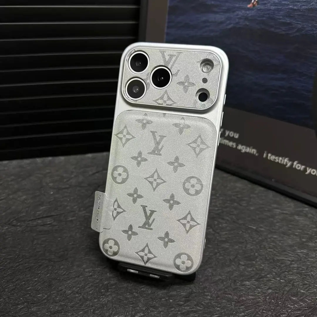 Premium LV Microfiber Leather iPhone Case