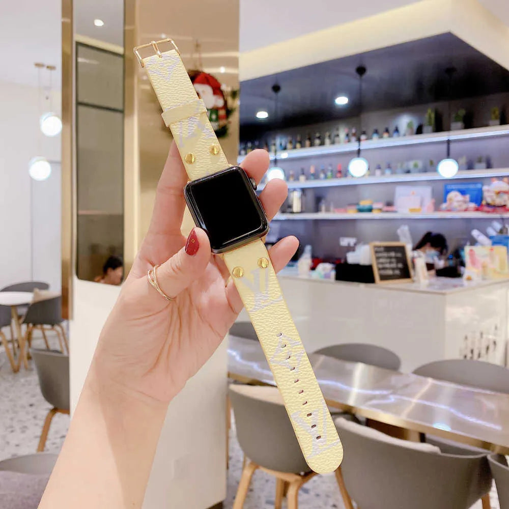 Branded Luxury LV Apple Watch Band – Slim Clear Phone Case