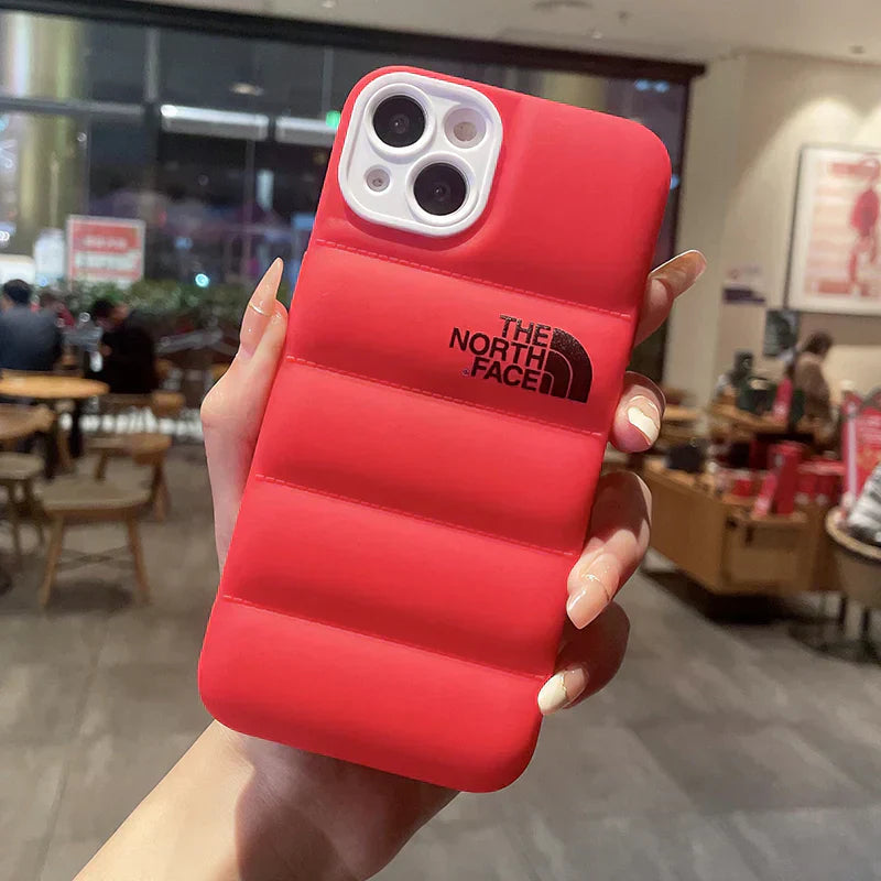 Branded Luxury North Face Puffer Phone Case – Premium Designer Phone Case