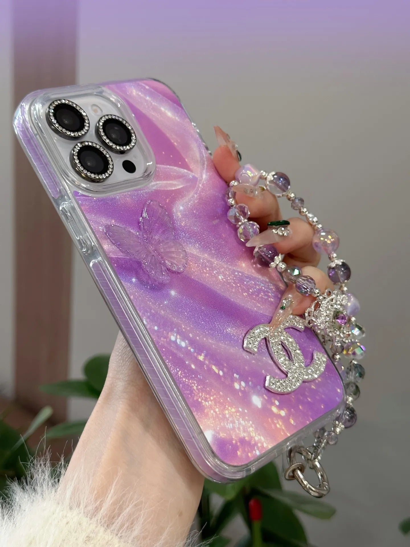 Branded Luxury Pink Chanel & LV & YSL Phone Case – Slim Clear Phone Case