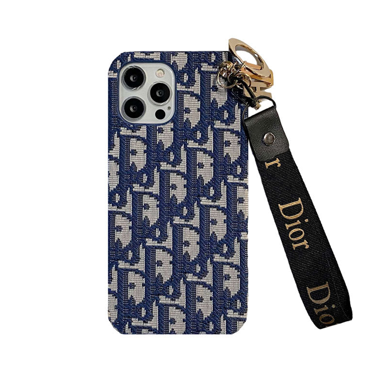 Designer Lady Dior Phone Case With Strap