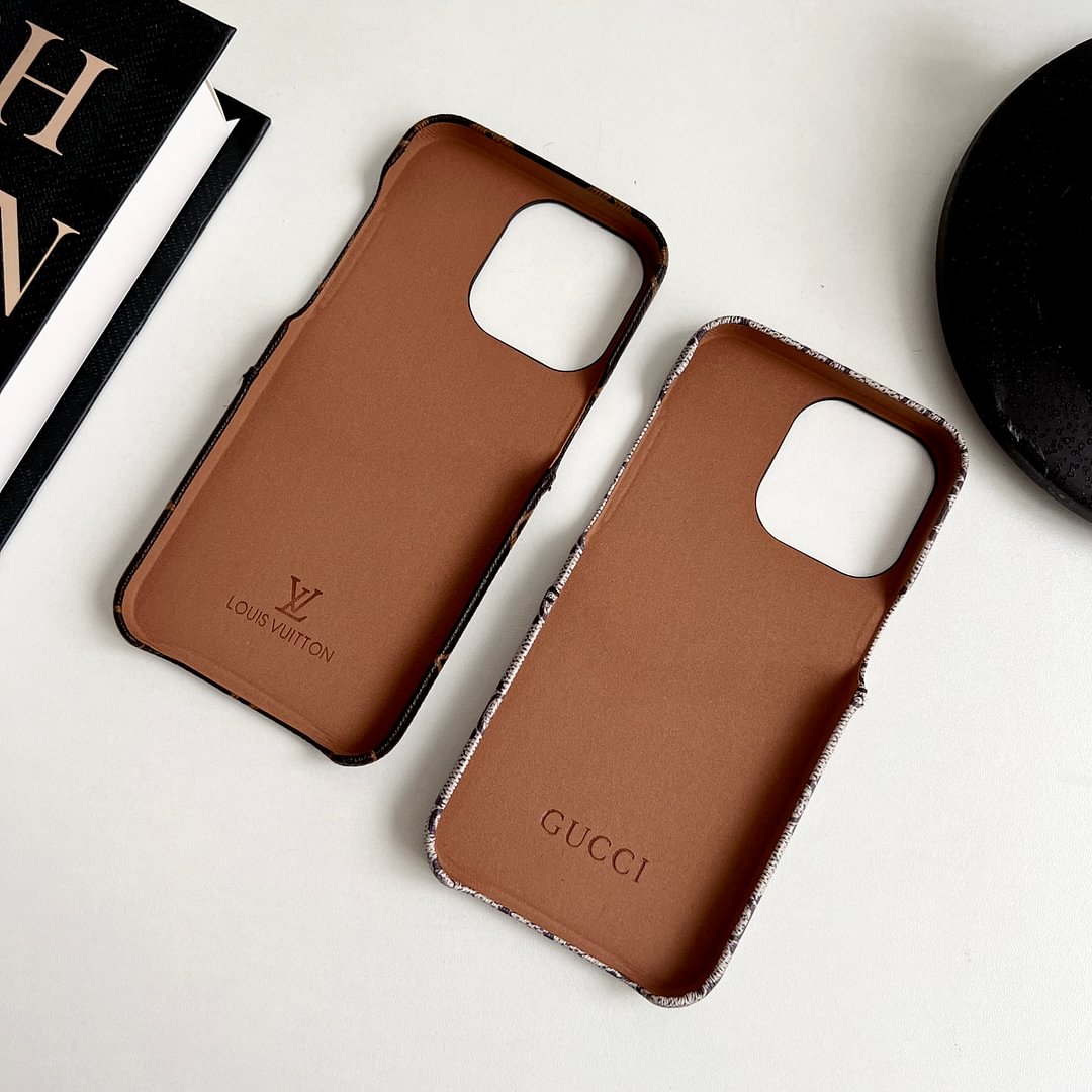 Luxury Gucci & LV Monogram iPhone Case Card Holder