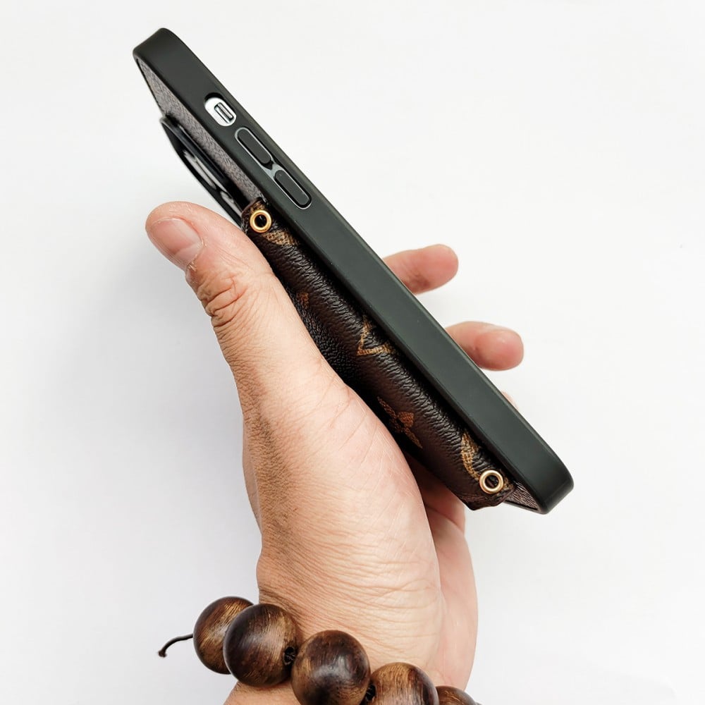 LV LEATHER WALLET PHONE CASE