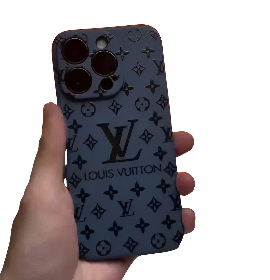 BLACK LV IPHONE CASE FOR IPHONE 16 15 14