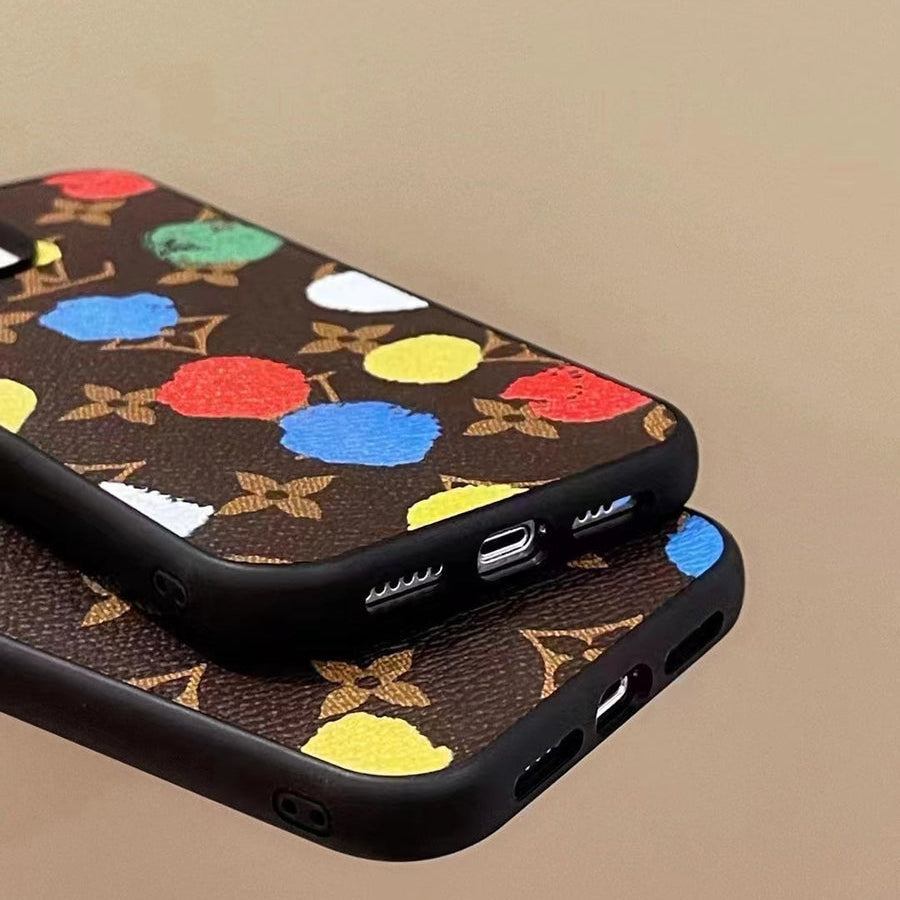 Luxury LV Multi-Color Monogram Phone Case for iPhone