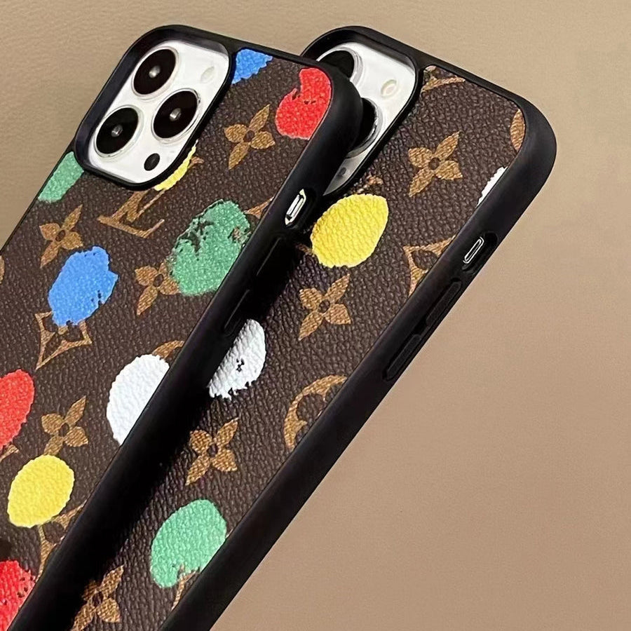 Luxury LV Multi-Color Monogram Phone Case for iPhone