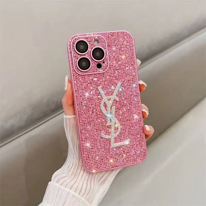 Inspired YSL Diamond IPhone Case