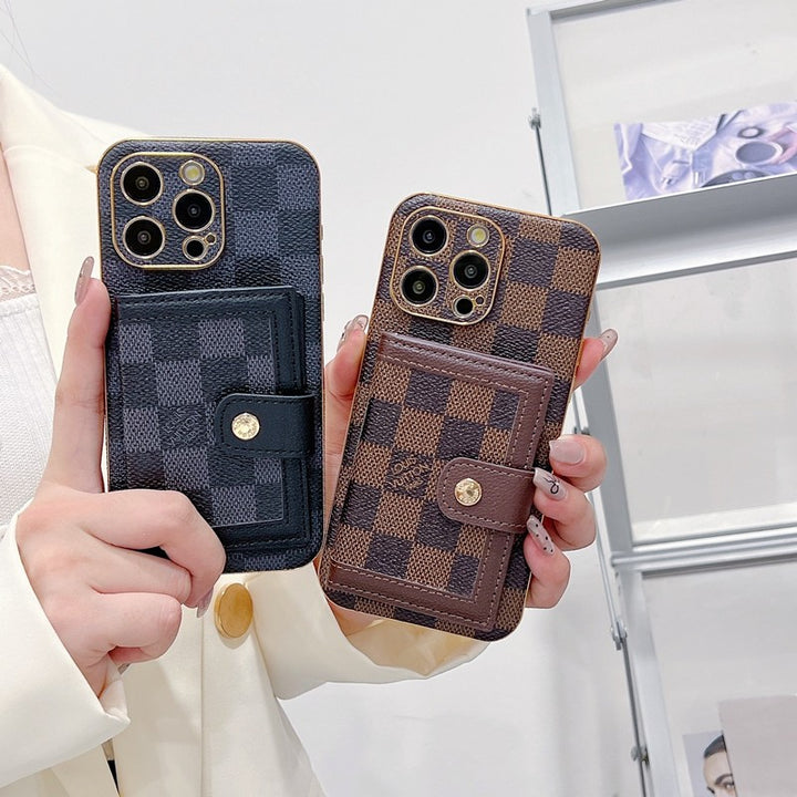 Luxury LV Classic Color Card Bag Apple iPhone Case
