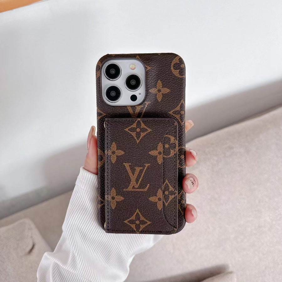LV Monogram iPhone Case with Card Holder