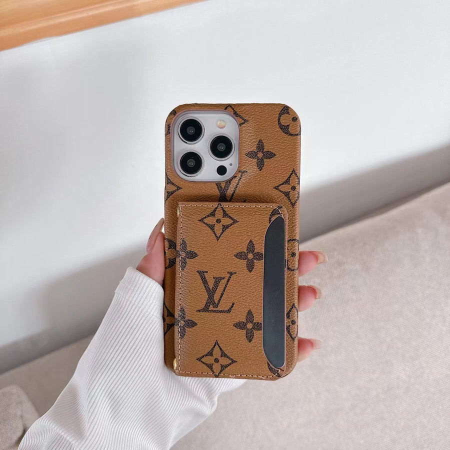LV Monogram iPhone Case with Card Holder