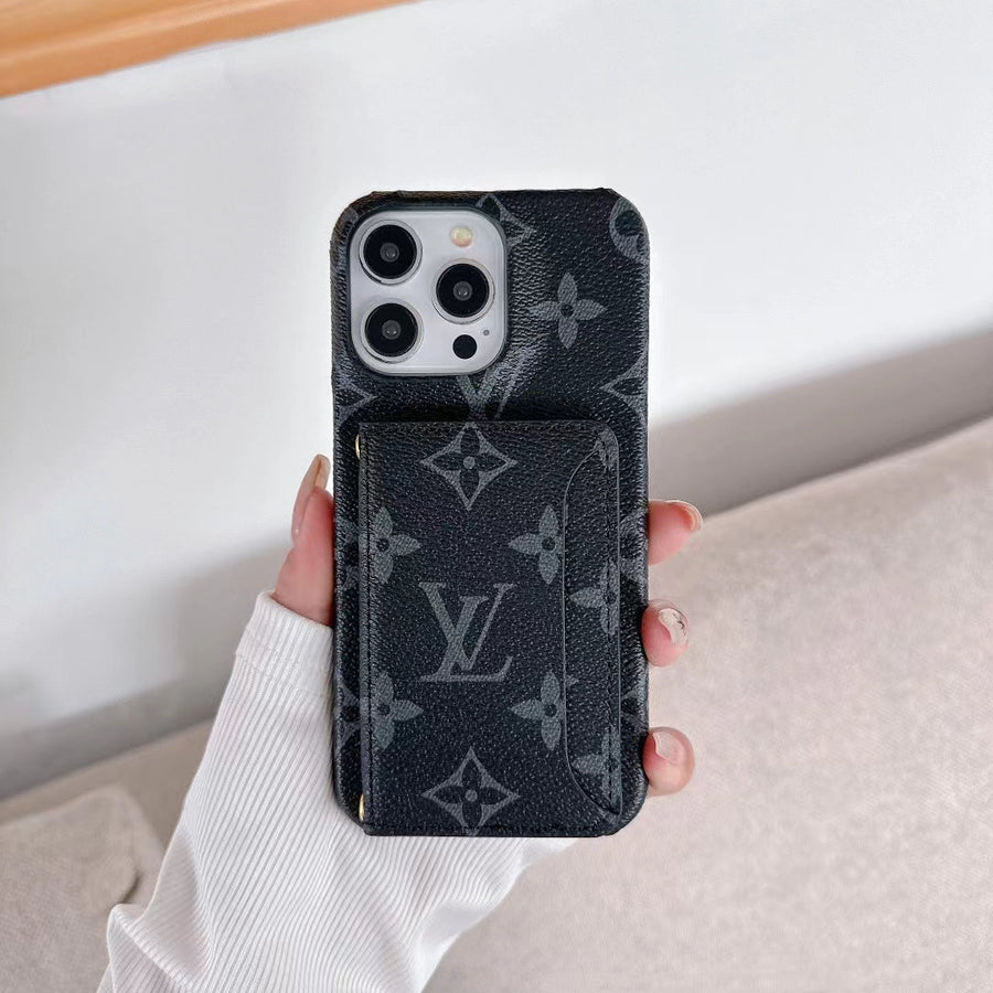 LV Monogram iPhone Case with Card Holder
