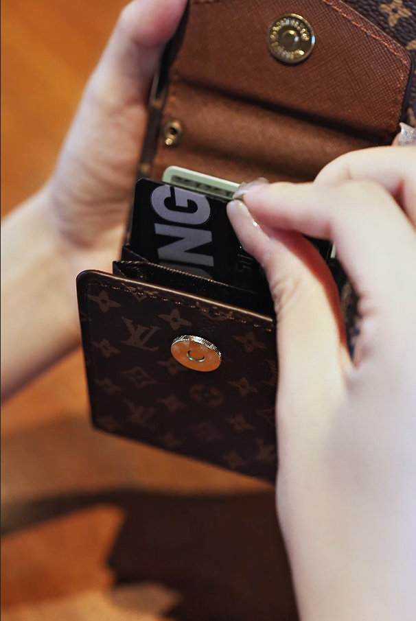 Designer Advanced Leather Samsung Phone Case with Wallet and Strap. Inspired