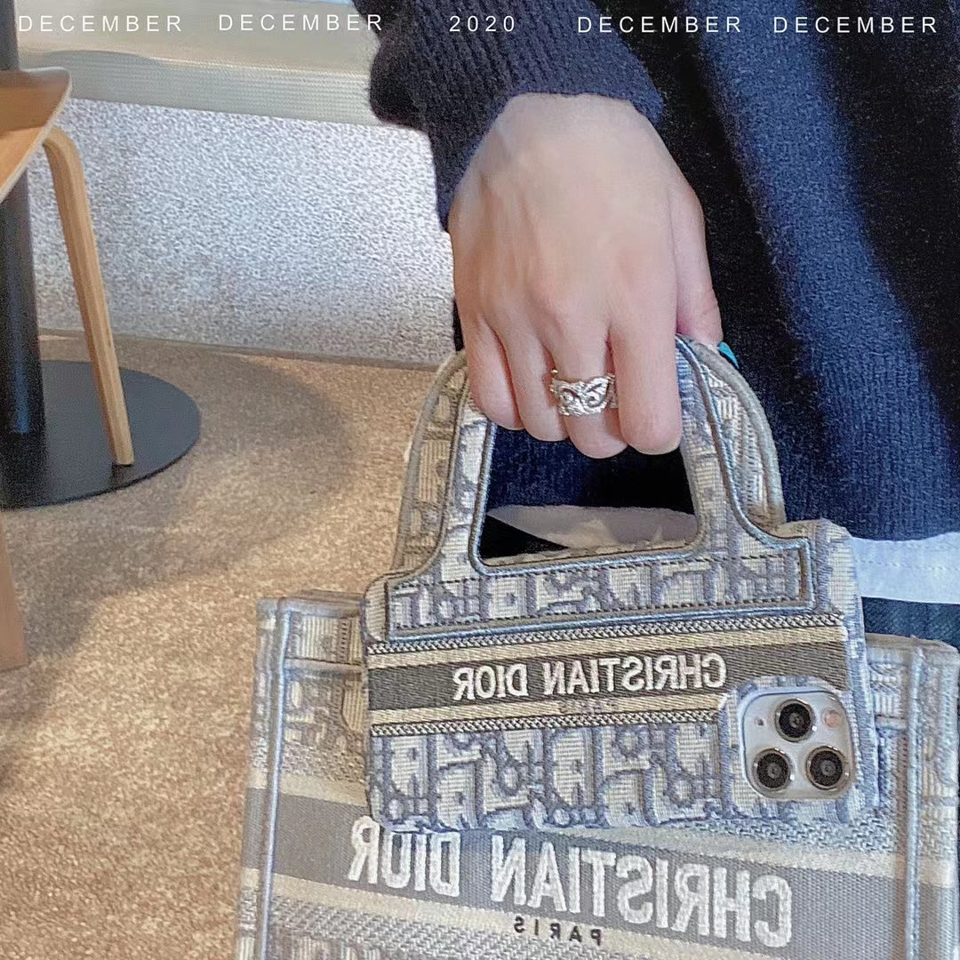 Lady Luxury Dior iPhone Case with Handbag
