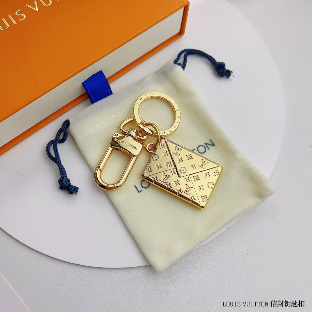 Louis Vuitton Key Chain Gold Envelope