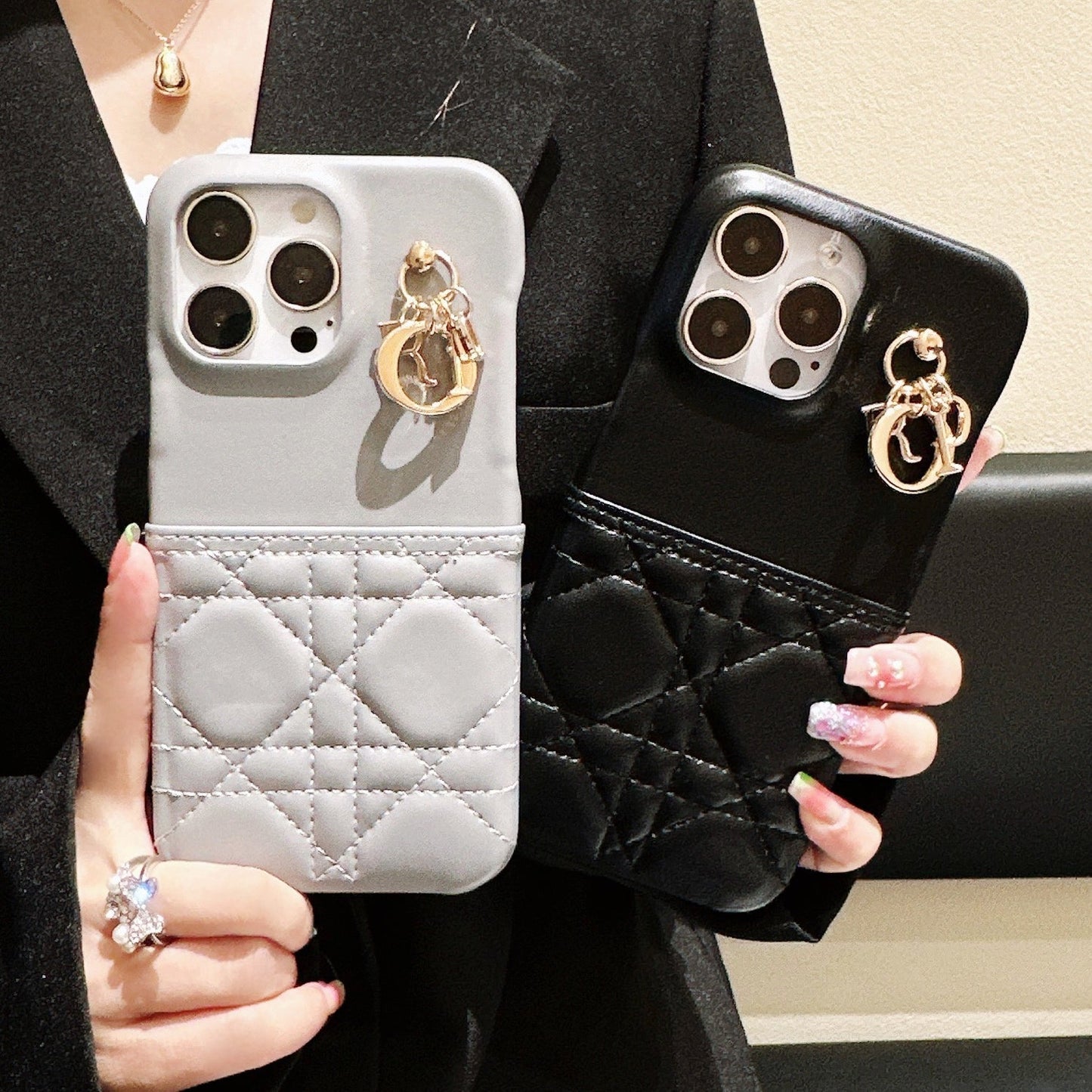 Inspired Designer Christian Dior Leather iPhone Case