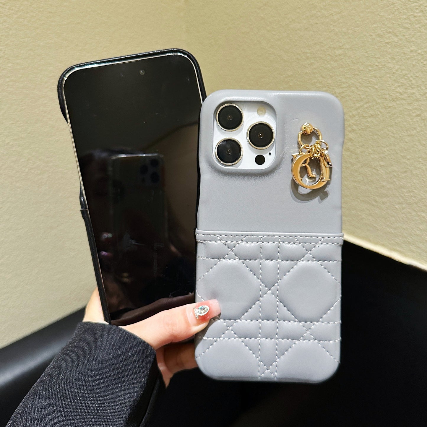 Inspired Designer Christian Dior Leather iPhone Case