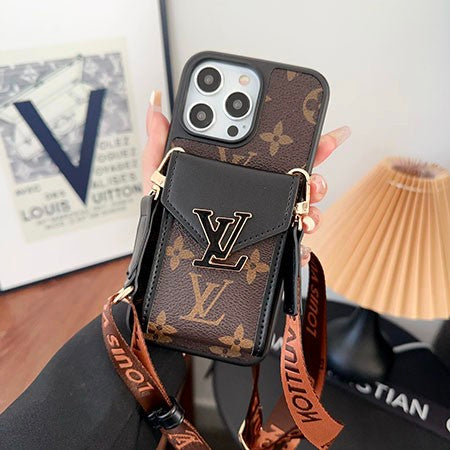 LV Iphone Case With Strap And Card Holder FOR IPHONE 17 16 15 14 13