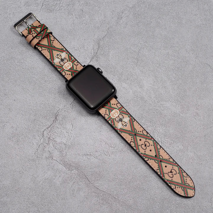 Luxury Gucci Leather Apple Watch Band