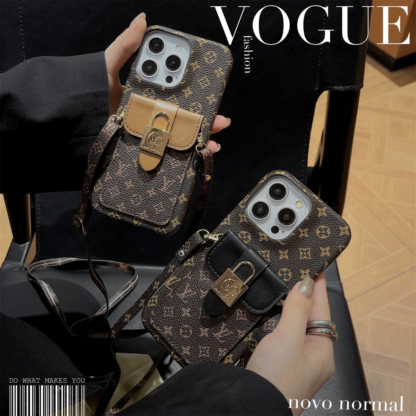 Louis Vuitton IPhone Crossbody Monogram Canvas iPhone Case