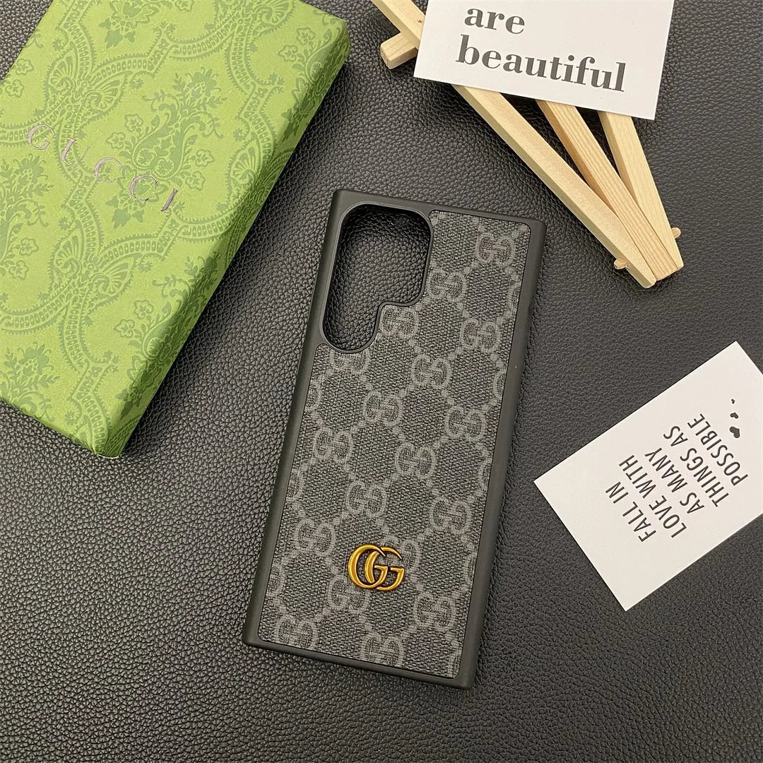 Gucci iPhone 13 & Samsung Leather Case – MagSafe Premium Phone Case