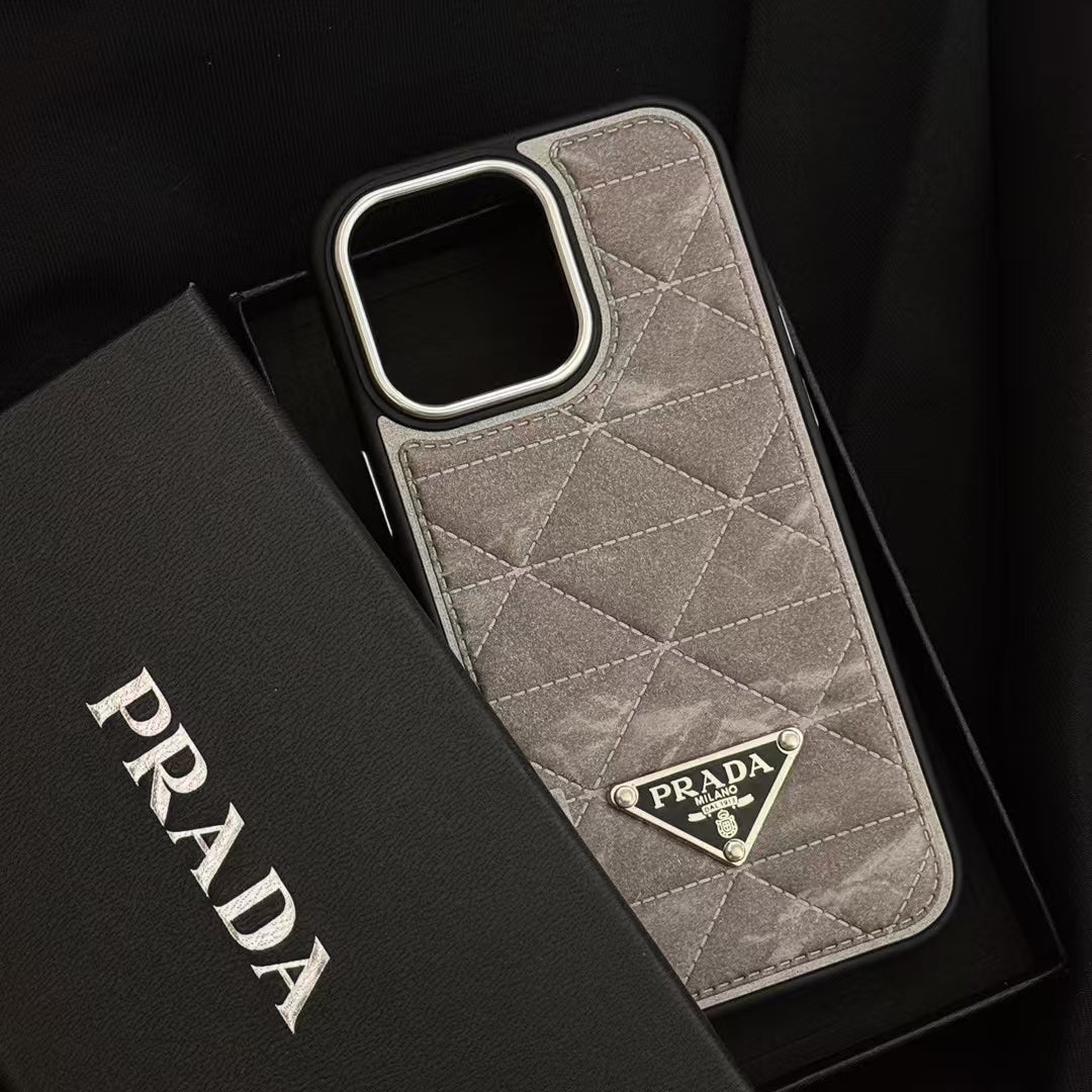 Luxury leather Prada smartphone cases