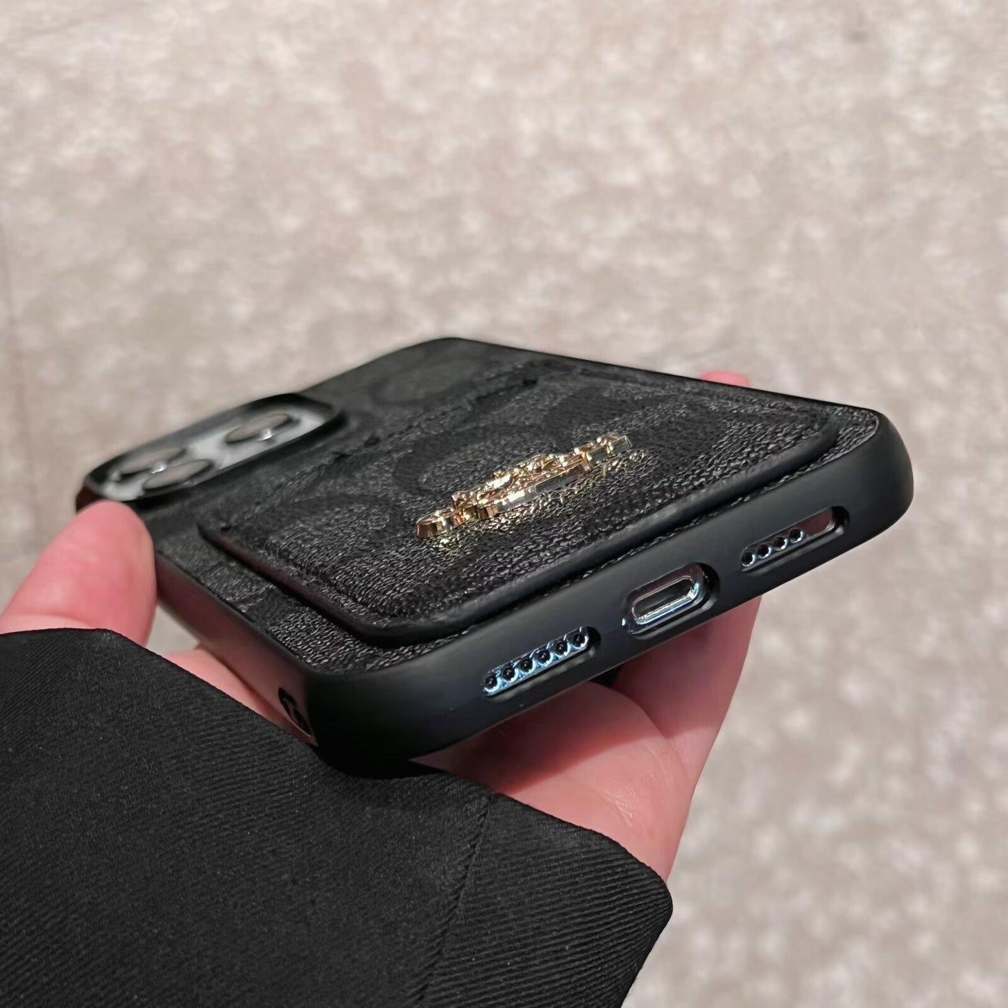 Designer Coach Leather iPhone Case Inspired