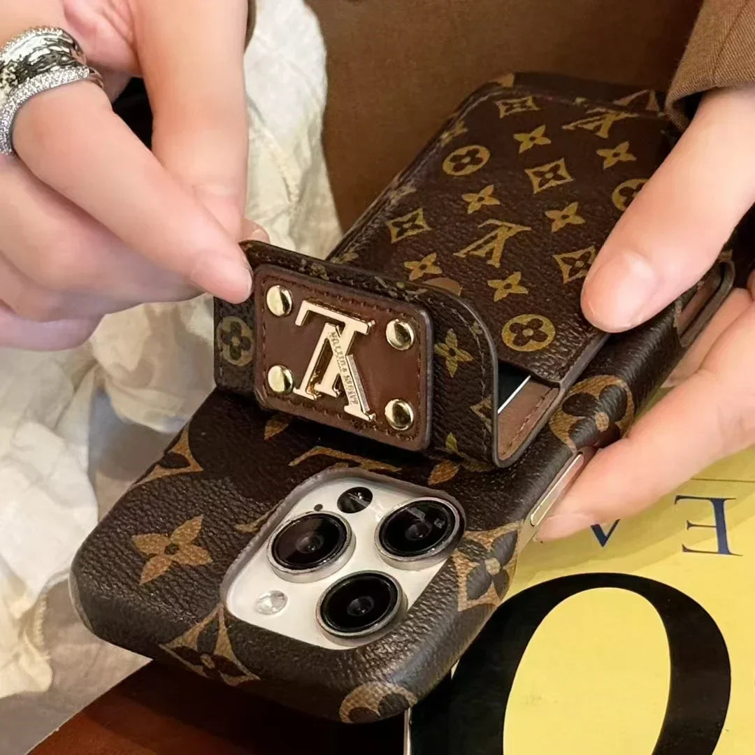 Monogram Canvas LV PHONE CASE WITH CARD HOLDER