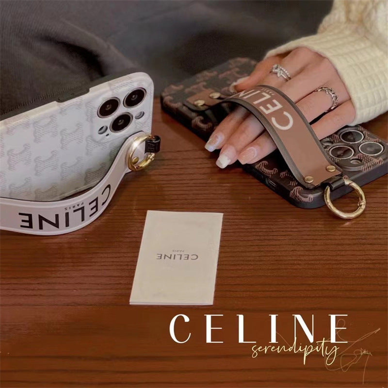 Designer Celine iPhone Case With Hand Strap