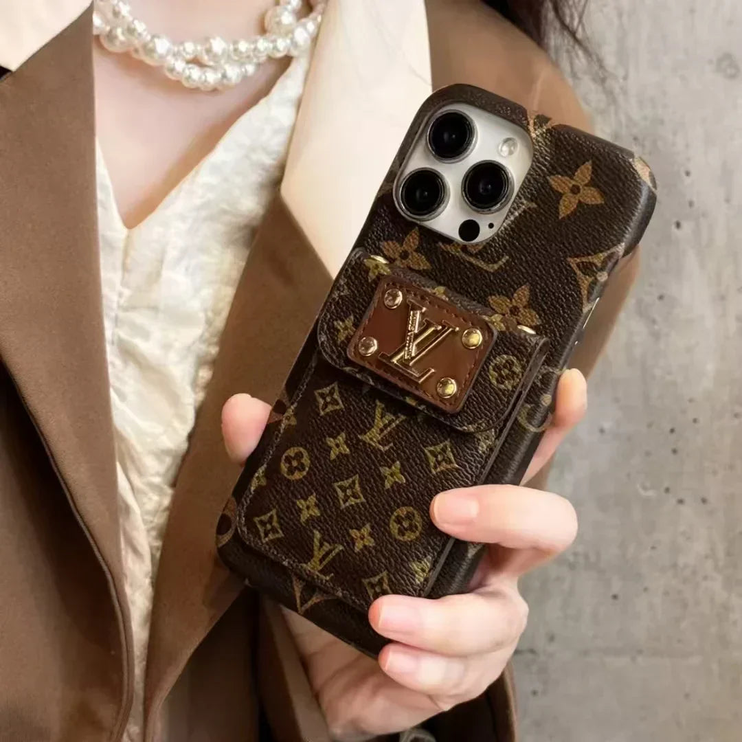 Monogram Canvas LV PHONE CASE WITH CARD HOLDER