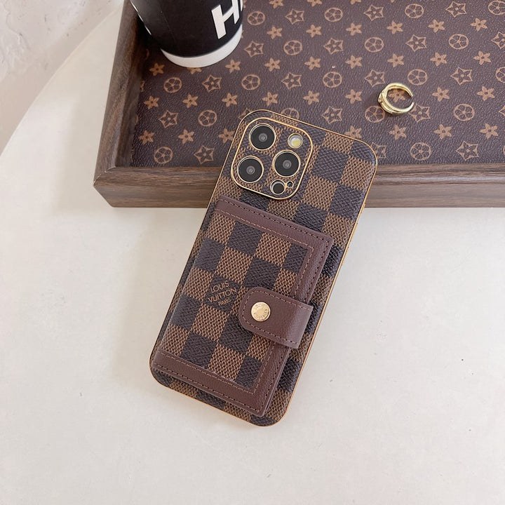 Luxury LV Classic Color Card Bag Apple iPhone Case