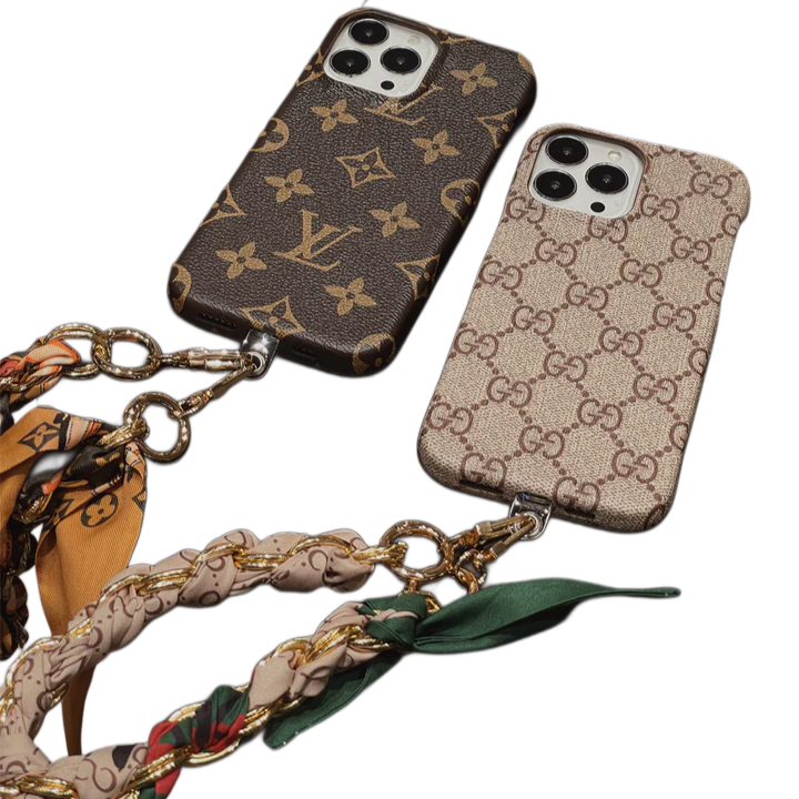 LUXURY LV PHONE CASE WITH HAND STRAP