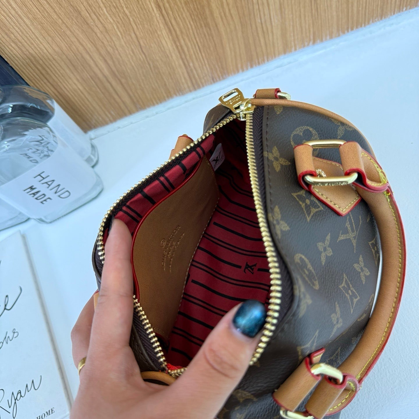 Designer LV Monogram Mini Barrel Bag Inspired