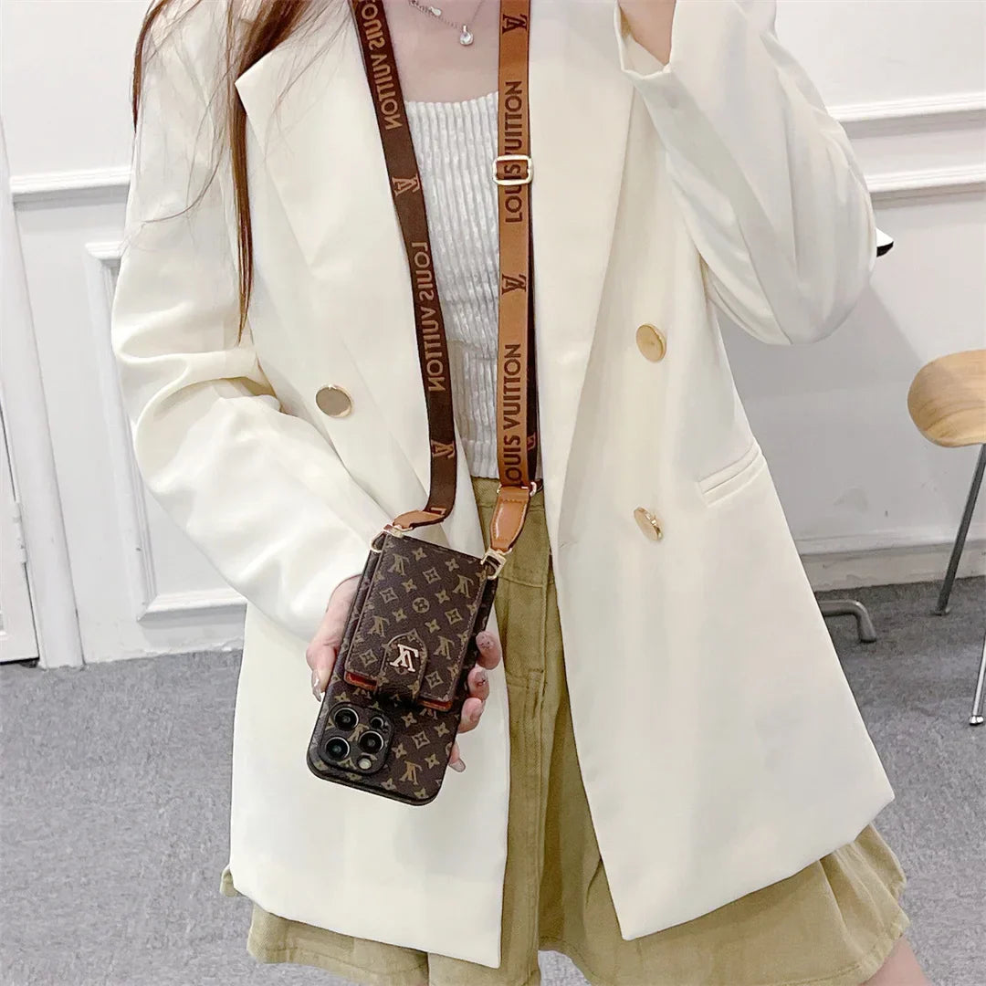 Louis Vuitton Phone Monogram Case with Strap For iPhone 17 /16 /15 /14