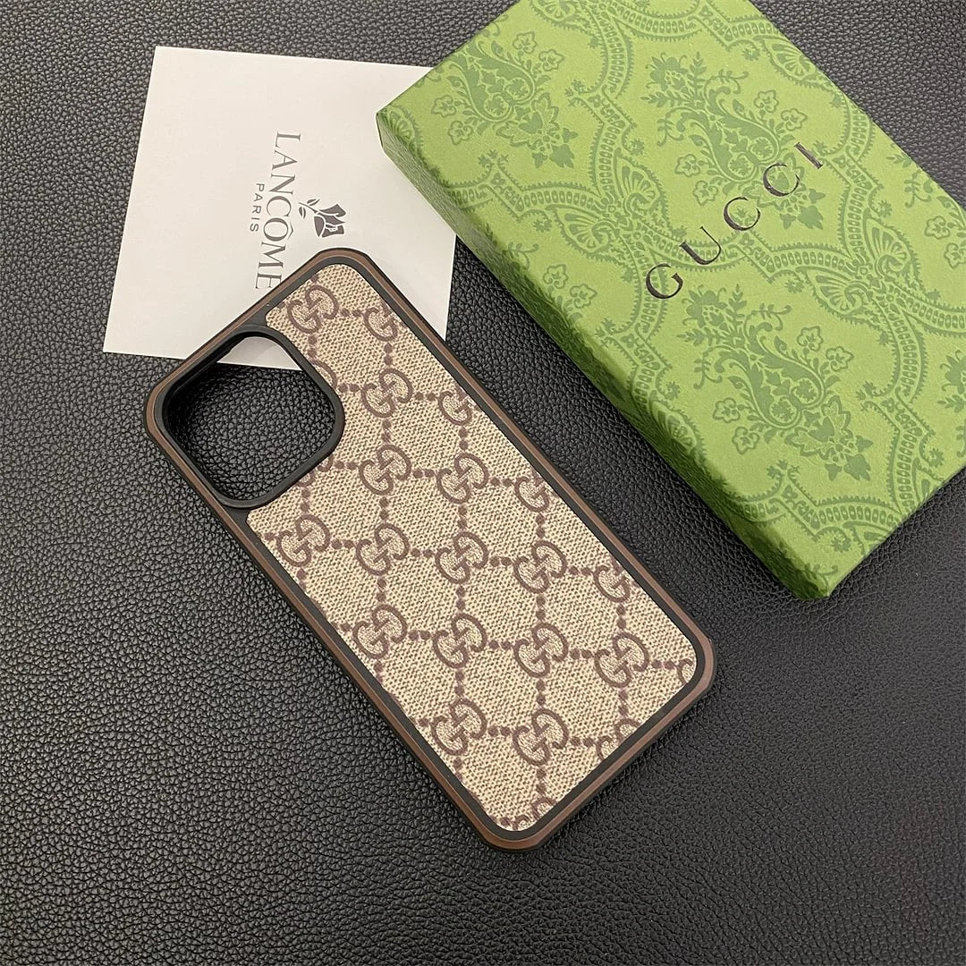 Gucci iPhone 13 & Samsung Leather Case – MagSafe Premium Phone Case
