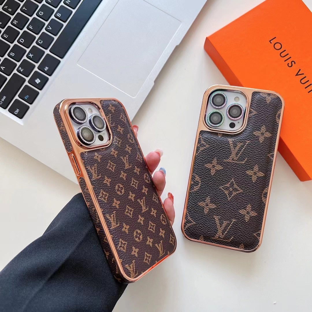 Luxury CLASSIC PRINTED LV PHONE CASE FOR iPHONE