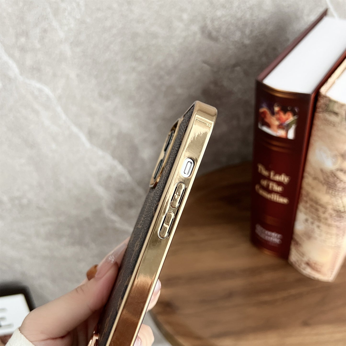 MONOGRAM CANVAS LEATHER LV IPHONE CASE