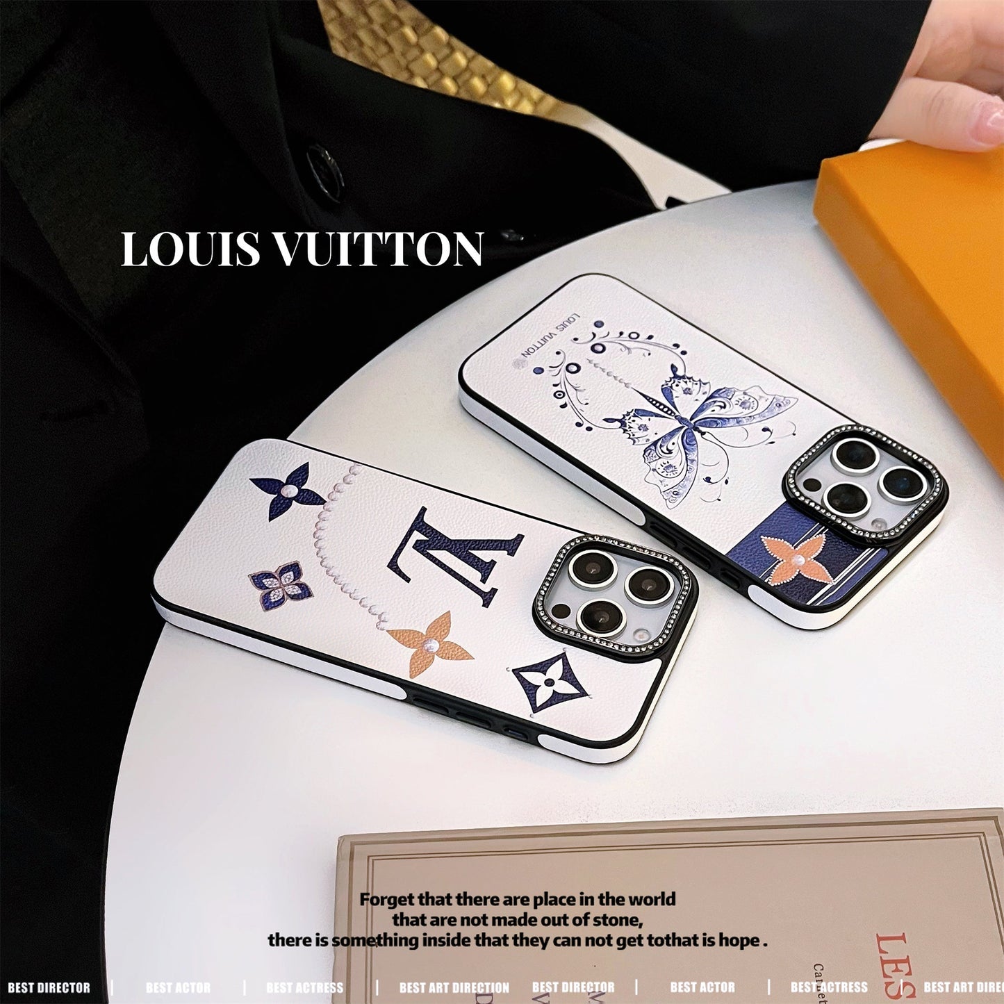 LV Elegant Butterfly Totem Apple iPhone Cover