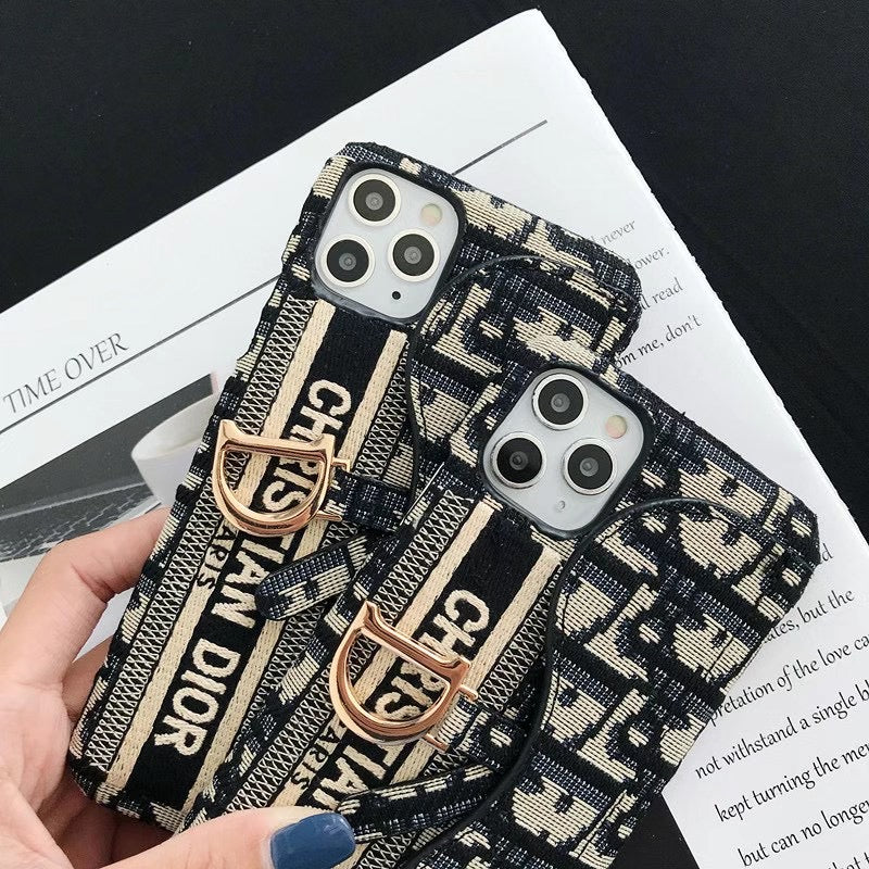 Dior Luxury iPhone Case with Card Holder