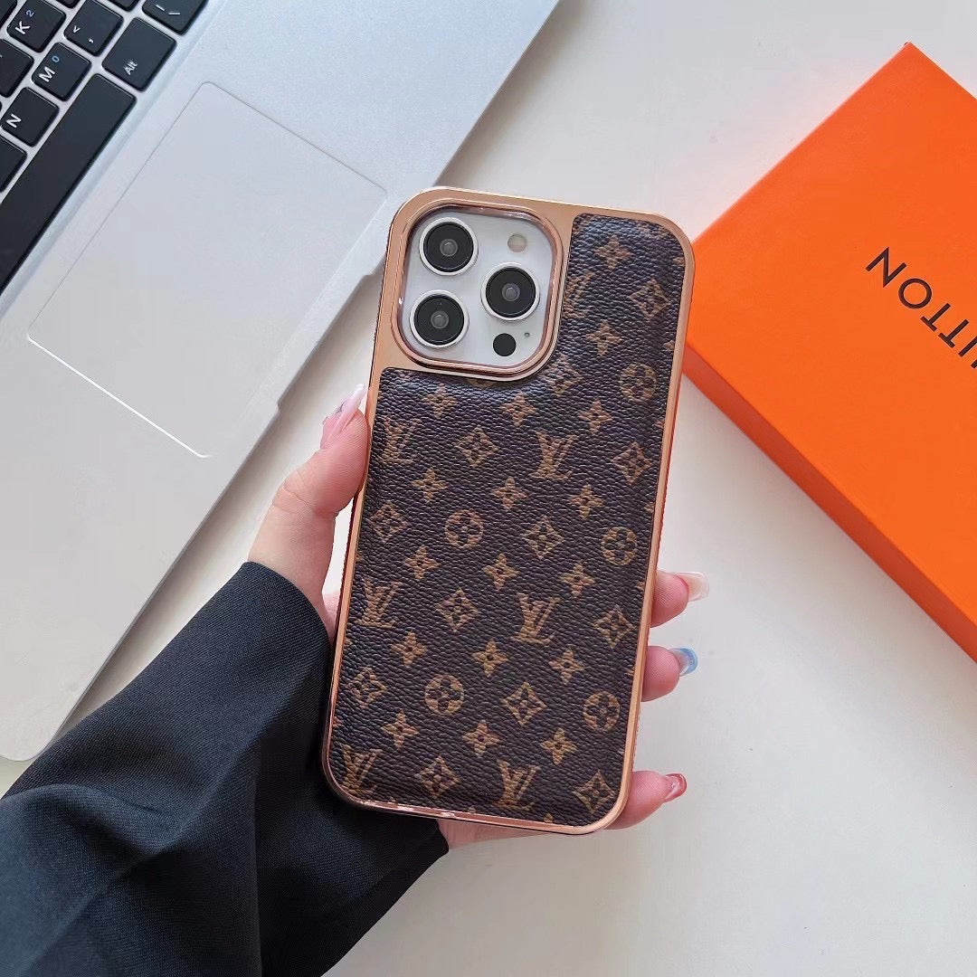 Luxury CLASSIC PRINTED LV PHONE CASE FOR iPHONE
