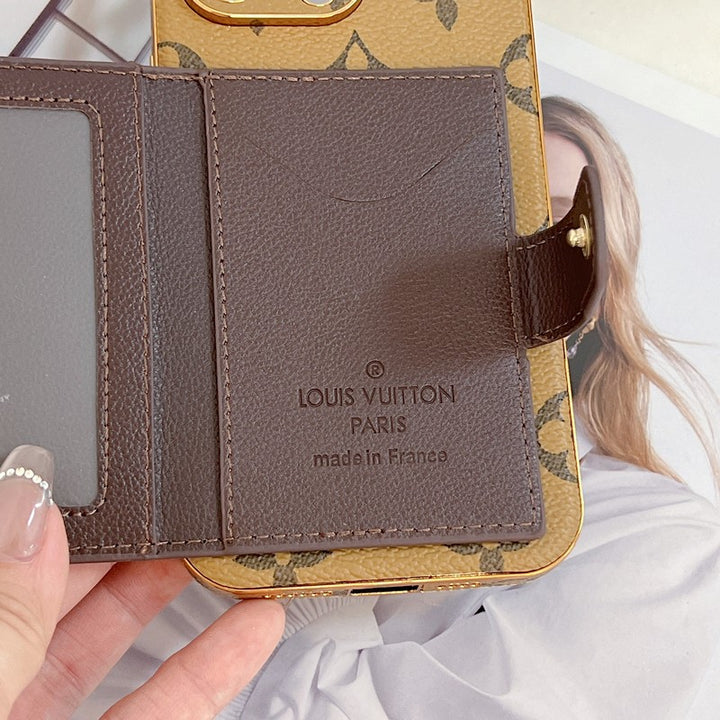 Luxury LV Classic Color Card Bag Apple iPhone Case